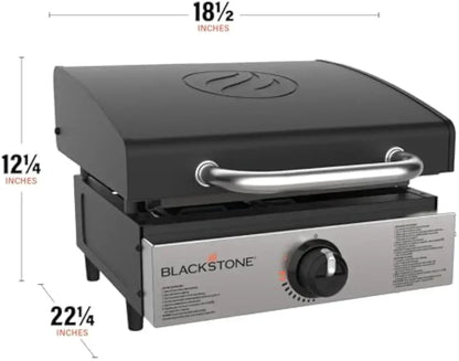 17" Commercial Flat Top Grill | 60,000 BTU Cast Iron Griddle for Heavy-Duty Cooking
